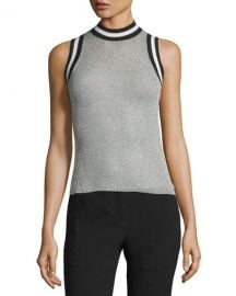 rag and bone Priya Mock-Neck Wool Knit Tank at Neiman Marcus